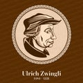 Ulrich Zwingli 1484 Ã¢â¬â 1531 was a leader of the Reformation in Switzerland. Christian figure